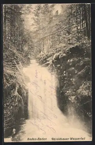 AK Geroldsauer Wasserfall in Baden-Baden