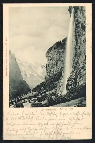 AK Staubbach, Blick auf Wasserfall