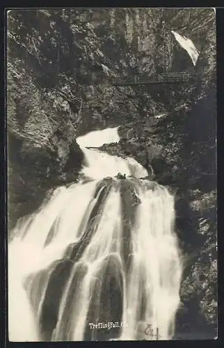 AK Trefflingfall, Blick auf Wasserfall