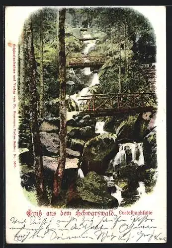 AK Gertelbachfälle, Wasserfall im Schwarzwald