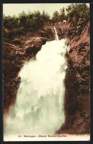 AK Meiringen, Oberer Reichenbachfall, Wasserfall