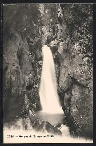 AK Gorges du Triège, Chûte, Wasserfall