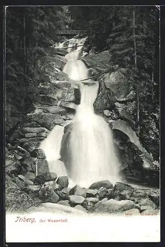 AK Triberg, Blick auf den Wasserfall