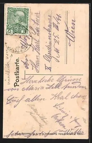 AK Wasserfall zum Todten Weib bei Maria Zell