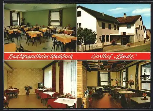 AK Wachbach /Bad Mergentheim, Gasthof Linde, Bes. Fam. Reinhardt