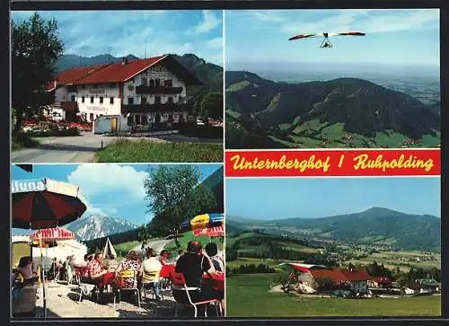 AK Ruhpolding /Obb., Pension-Gaststätte Unternberghof im Sonnenschein
