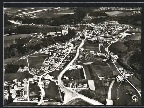 AK Altenmarkt /Alz, Ortsansicht vom Flugzeug aus