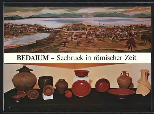 AK Seebruck am Chiemsee, Keramikfunde und römische Siedlung Bedaium