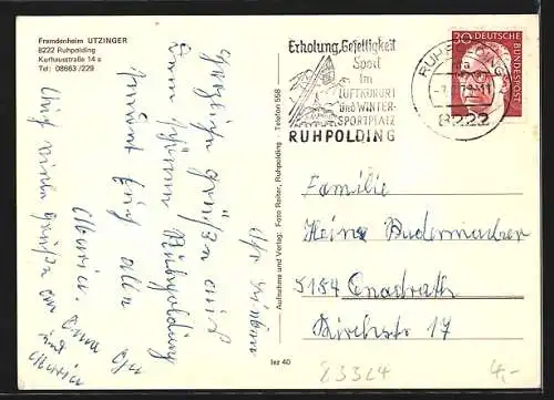 AK Ruhpolding, Pension Utzinger, Kurhausstrasse 14a