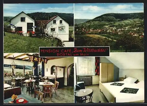 AK Boxtal am Main, Pension-Café Zum Wildbachtal von M. Brimmer
