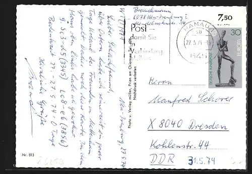 AK Mettenham /Bayer. Alpen, Wuhrsteinalm, Zellersee, Kampenwand und Kaisergebirge