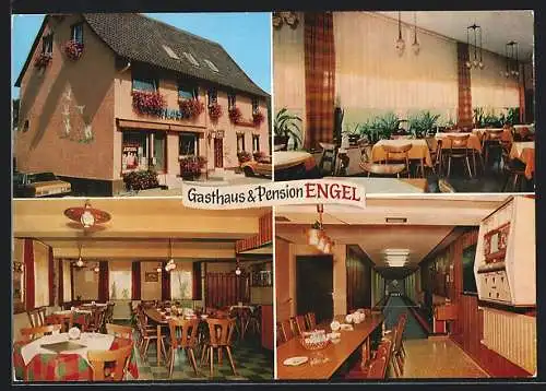 AK Gaggenau-Selbach /Murgtal, Gasthaus-Pension Engel, Bes. Fam. Wilhelm Schneider