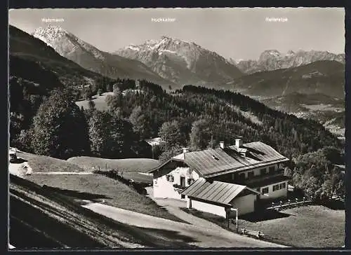 AK Oberau /Berchtesgaden, Berggasthof und Pension Dora