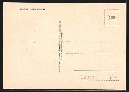 AK Münster-Gremmendorf / Westfalen, Friedenskirche, Gremmendorfer Weg und Pestolazzi-Schule