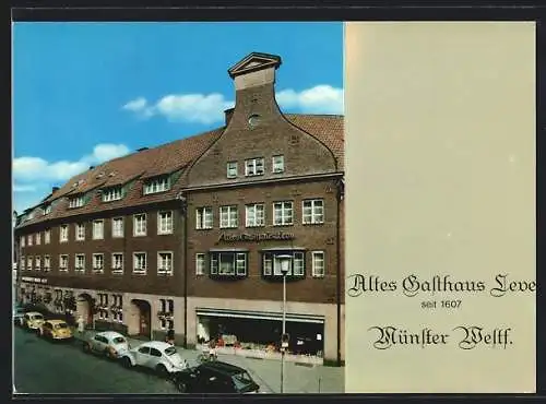 AK Münster /Westf., Altes Gasthaus Leve, Inh. Josef Horstmöller