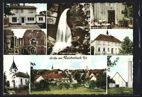 AK Reichenbuch /Bd., Gaststätte Dreimädelhaus, Bes. N. Gänssmantel