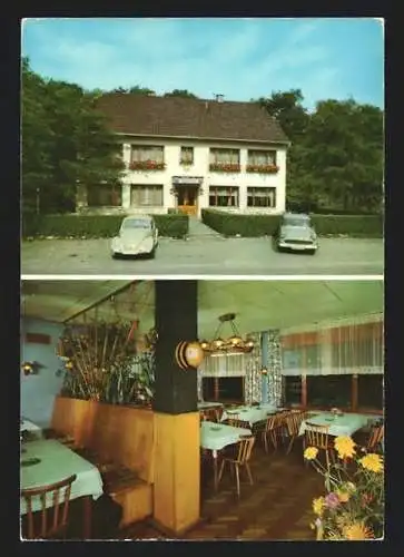 AK Leimersheim /Rhein, Gasthaus Rheinschänke Pfälzer Land, VW-Käfer