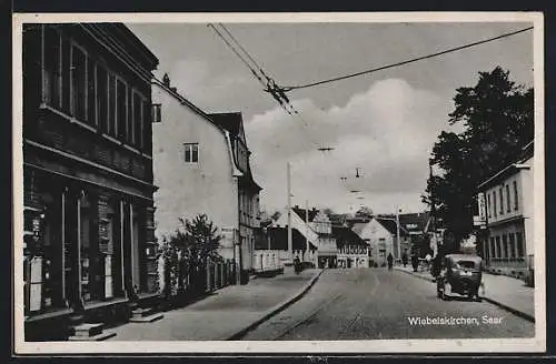 AK Wiebelskirchen /Saar, Strassenpartie mit Gasthaus Adler