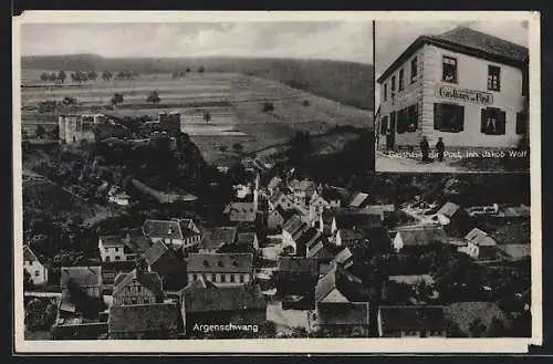 AK Argenschwang, Gasthaus zur Post, Inh. Jakob Wolf