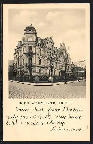AK Dresden, Hotel Westminster