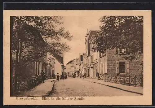 AK Grevenbroich, Blick in die Kölner Strasse