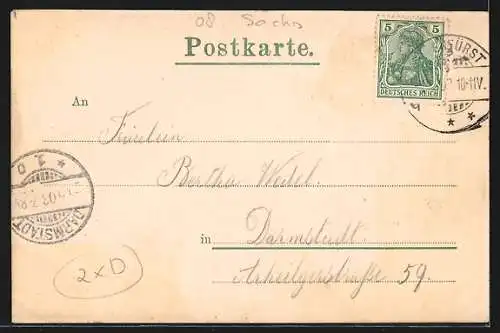 AK Ruderitz, Der Gasthof Ruderitz, Ortsansicht mit Kemnitzthal