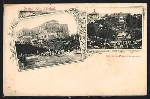 AK Beyrouth, Place des canons, Grand Hotel d`Orient