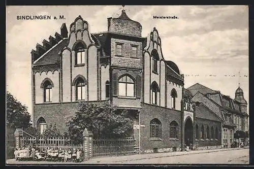 AK Frankfurt-Sindlingen, Meisterstrasse am St. Josefshaus