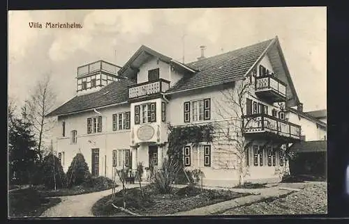 AK Murnau / Staffelsee, Hotel Villa Marienheim