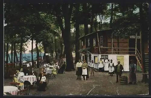 AK Görlitz, Gasthaus Neisse-Insel Heinr. Neudeck