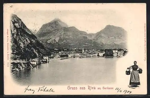AK Riva, Ortsansicht vom Gardasee aus