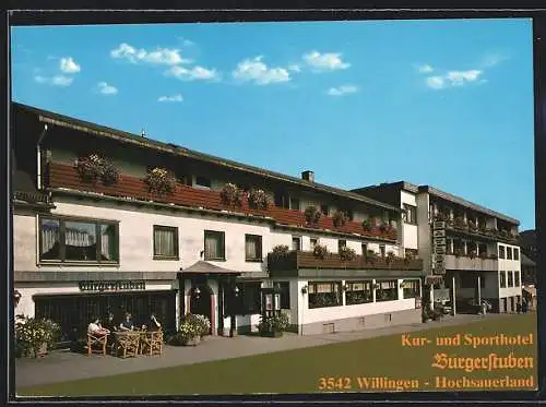 AK Willingen /Hochsauerland, Hotel Bürgerstuben, Briloner Str. 40