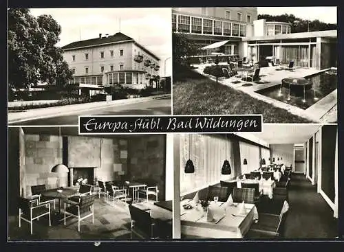 AK Bad Wildungen, Hotel Europäischer Hof, Restaurant Europa-Stübl