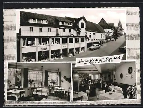 AK Landau in Waldeck, Pension und Gasthaus H. Kranz