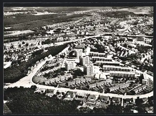 AK Kaiserslautern /Pfalz, Ortsansicht vom Flugzeug aus