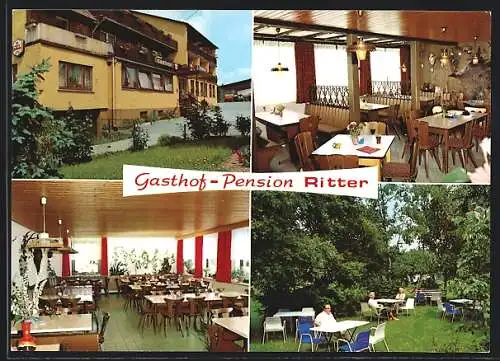 AK Vorderbüchelberg / Backnang, Gasthof und Pension Ritter