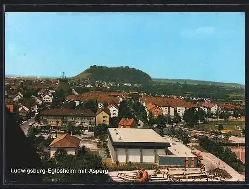 AK Ludwigsburg-Eglosheim, Gesamtansicht mit Asperg