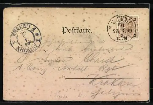 AK Gestürzter Reiter hält sein Pferd fest