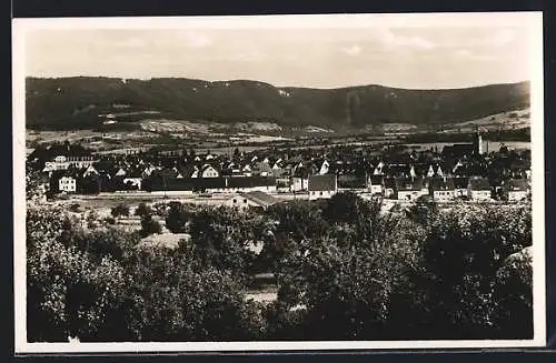 AK Metzingen / Württ., Gesamtansicht aus der Vogelschau