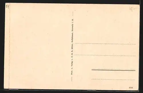 AK Schwerin i. M., Die Schlossbrücke