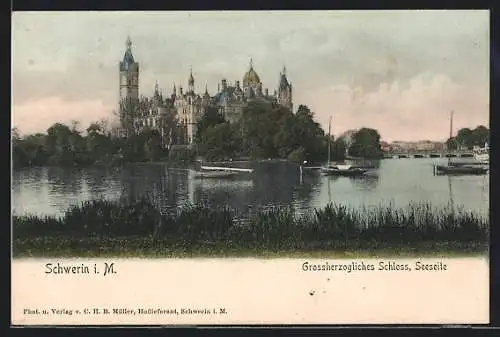 AK Schwerin i. M., Schloss, Seeseite