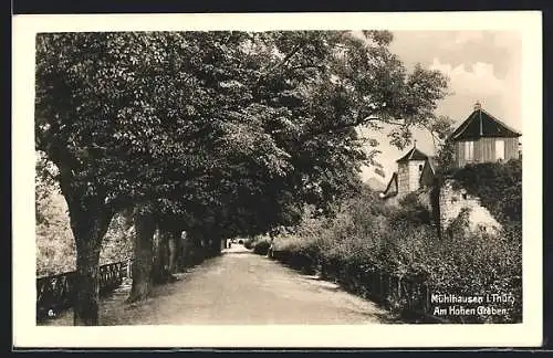 AK Mühlhausen /Thür., Am Hohen Graben