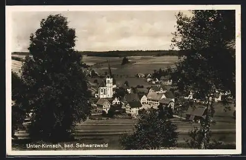 AK Unter-Kirnach /Baden, Totalansicht von oben