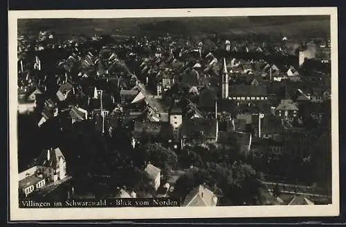 AK Villingen /Schwarzwald, Blick von Norden, Fliegeraufnahme