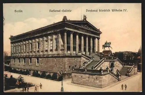 AK Berlin, National-Galerie, Denkmal Friedrich Wilhelm IV.