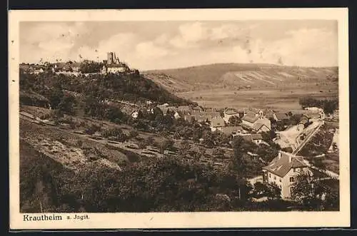 AK Krautheim / Jagst, Bahnhof und Burg