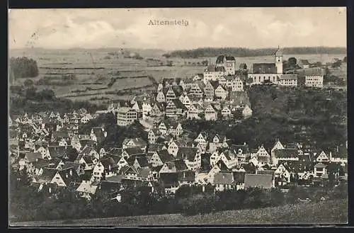 AK Altensteig, Teilansicht mit Kirche