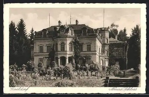 AK Gaildorf, Neues Schloss mit Garten