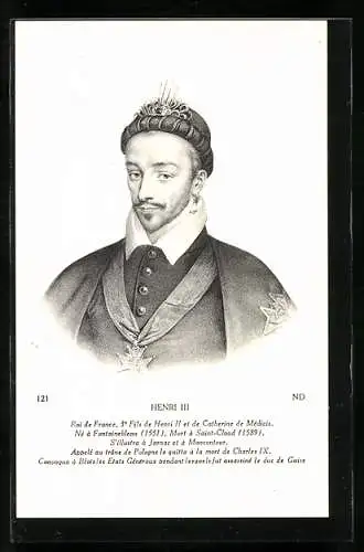 AK Henri III, Roi de France