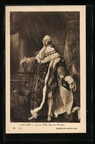 AK Louis XVI, Roi de France